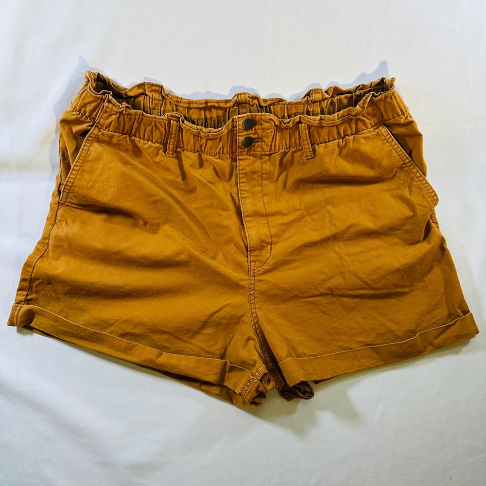 Universal Threads Burnt Orange Rust Shorts Cotton Lycra Blend Womens XXL